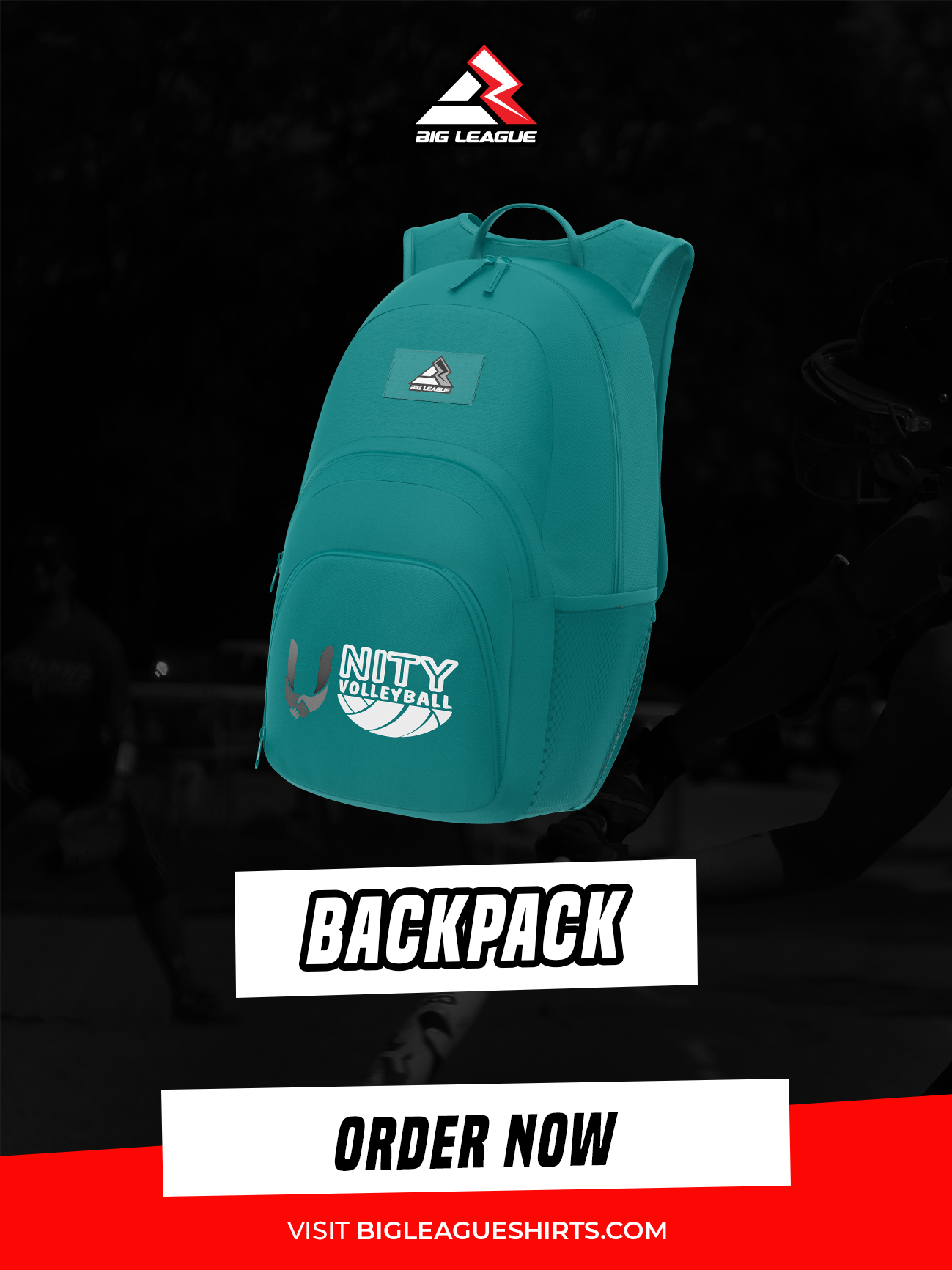 BackPack (Minimum of 7) / Teal White