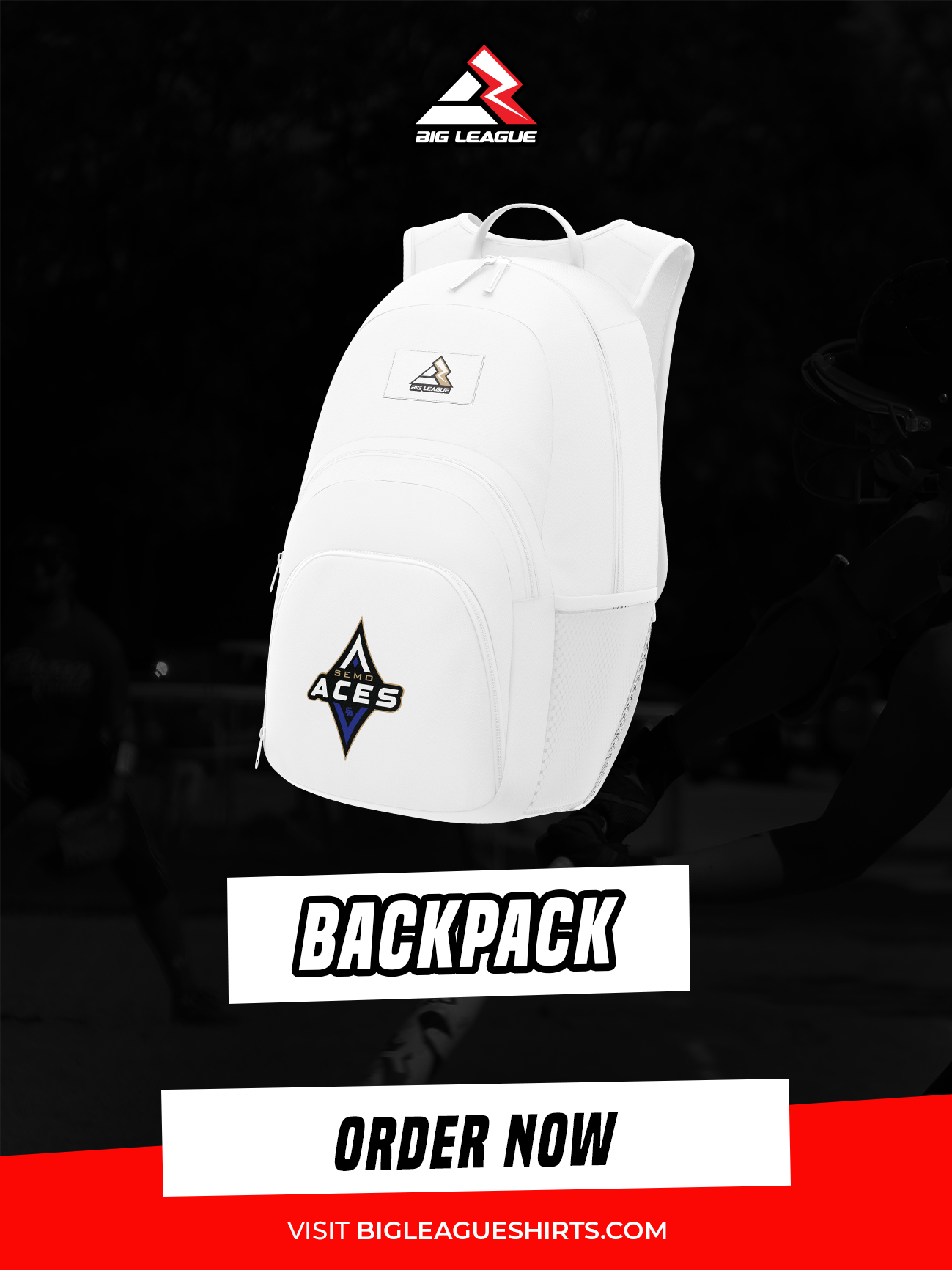 Backpacks (One-Size & Minimum of 7) / White