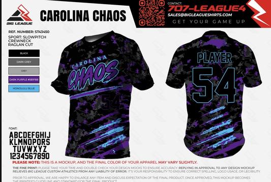 Carolina Chaos Team Store