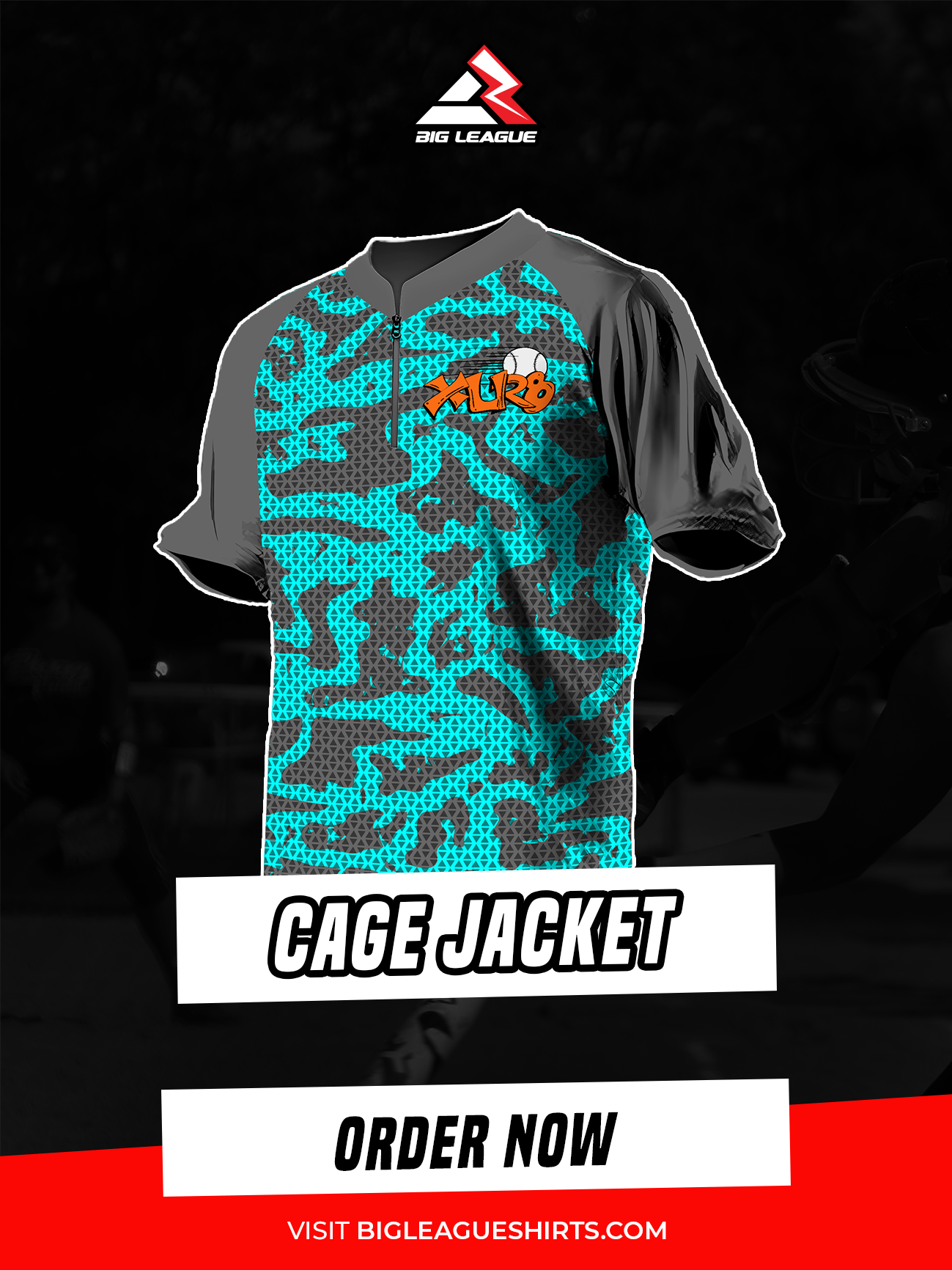 Cage Jacket / Cyan