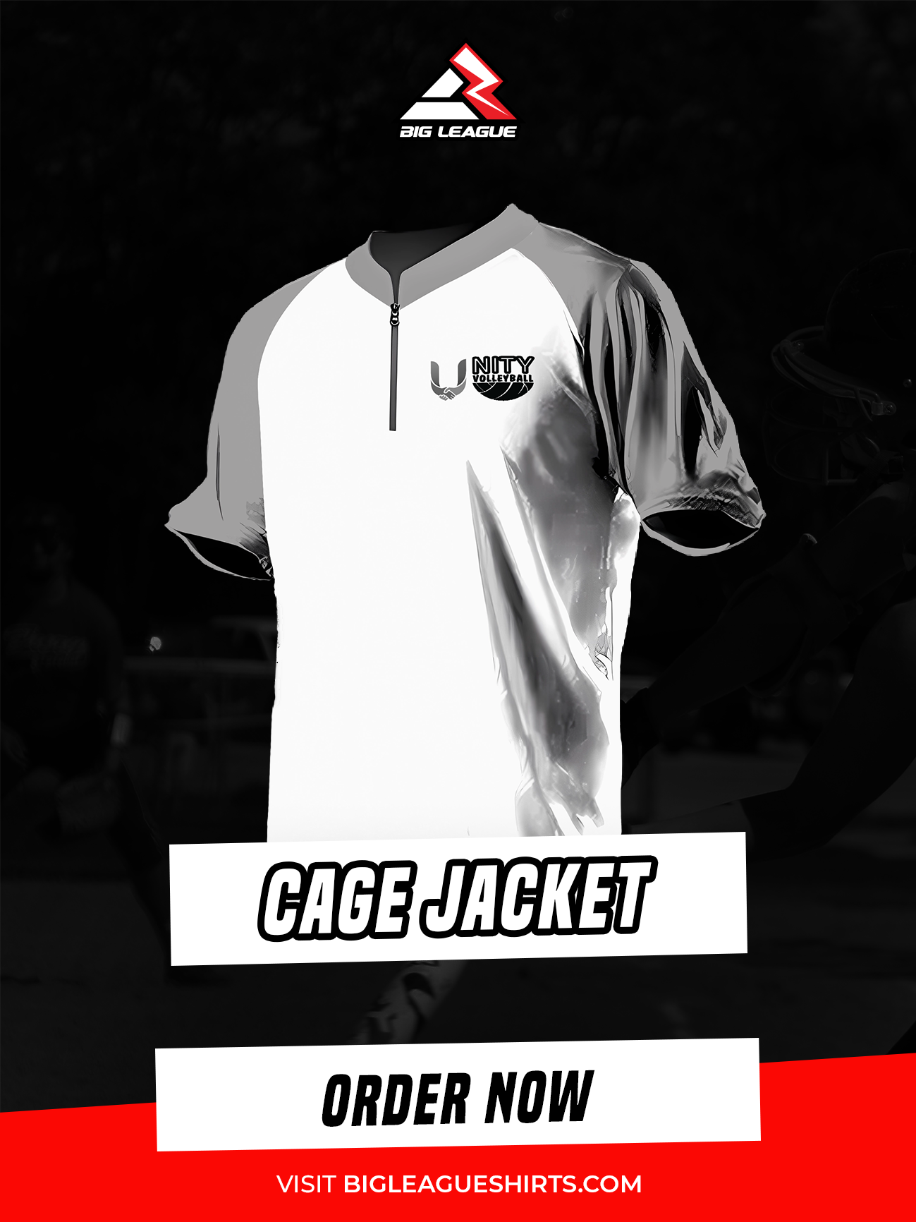 Cage Jacket / Charcoal White