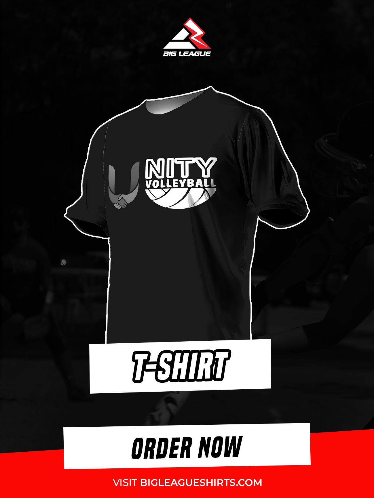 T-Shirt / Black White