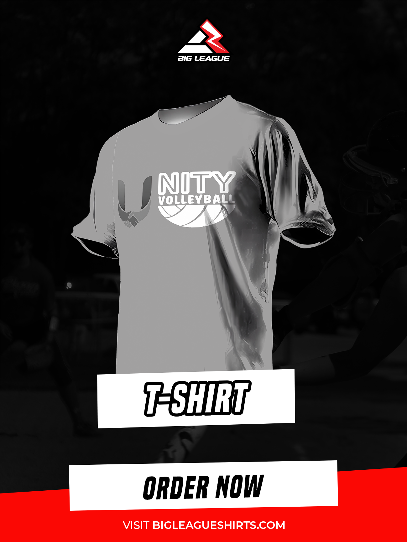 T-Shirt / Charcoal White