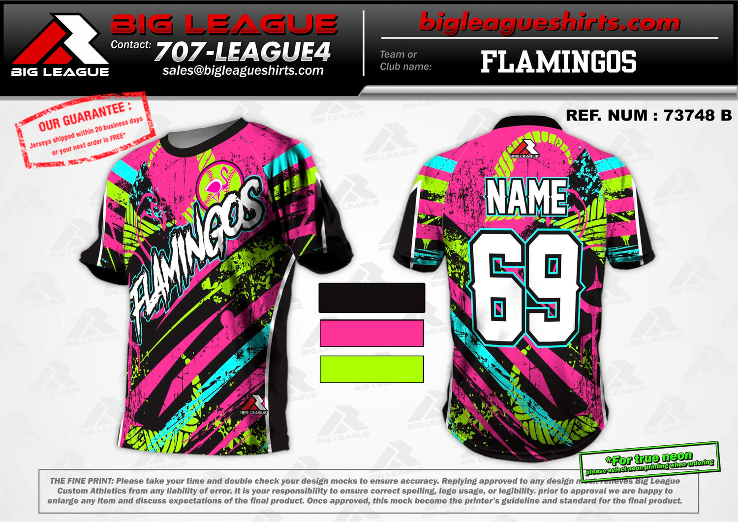 Crew Neck -- Flamingos