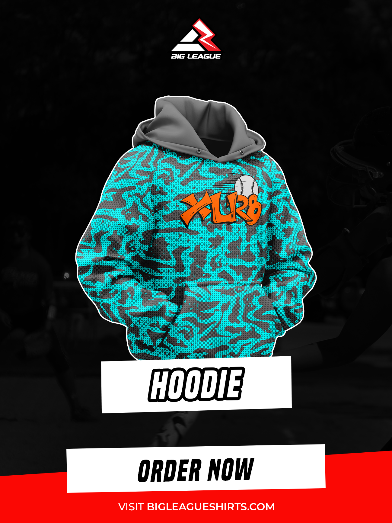 Hoodie / Cyan