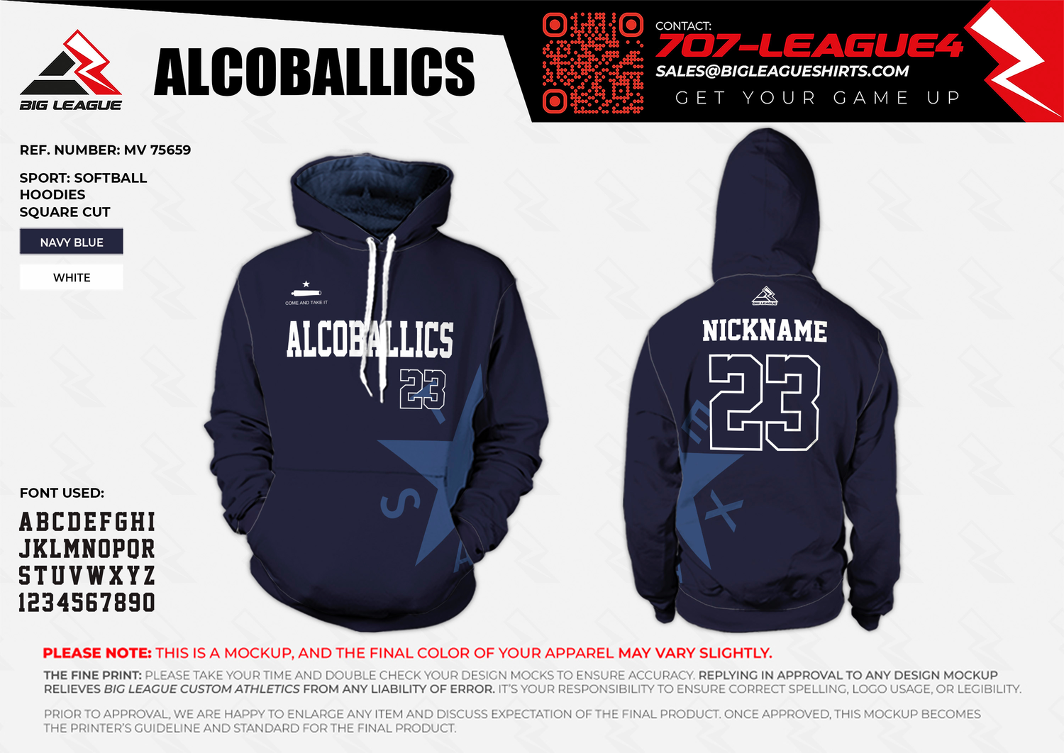 Hoodie / Navy