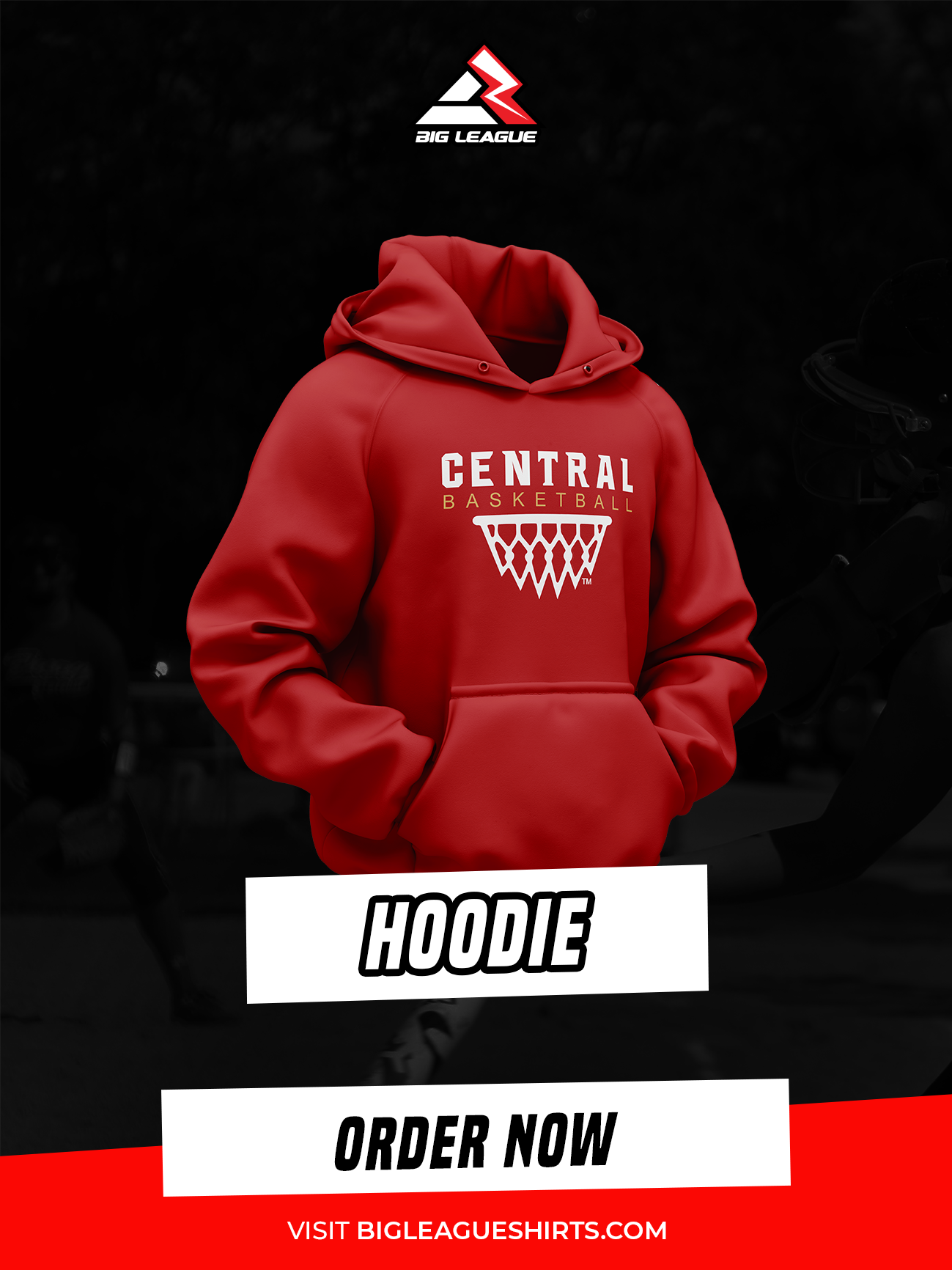 Central - Hoodie / Red