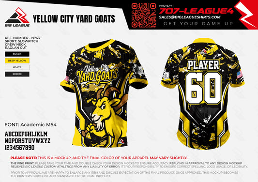 Yellow city Yard Goats Team Store