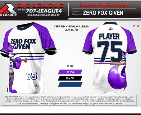 Zero Fox Given Team Store