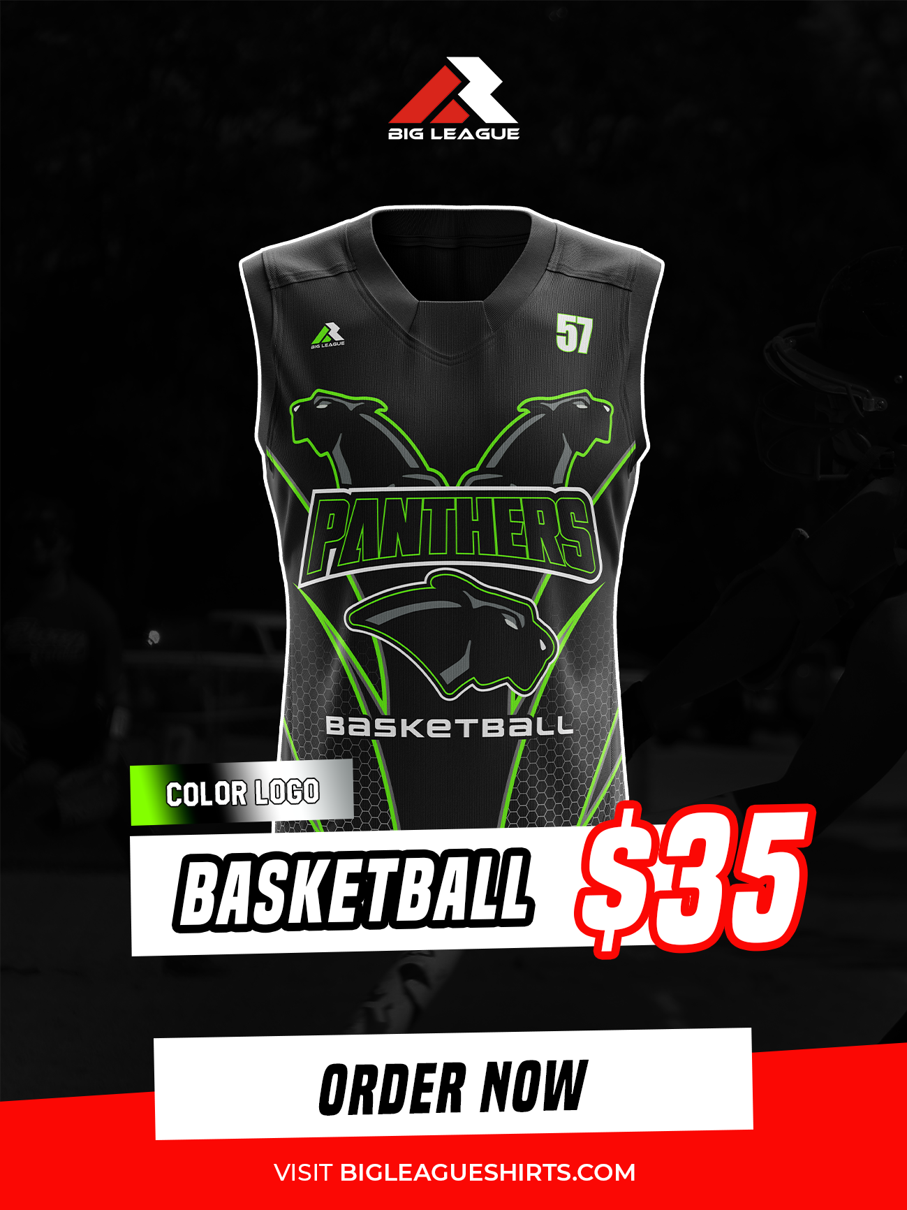 Panthers - Basketball - Black