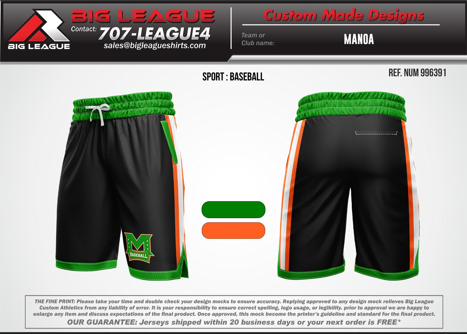 Shorts / Green Black
