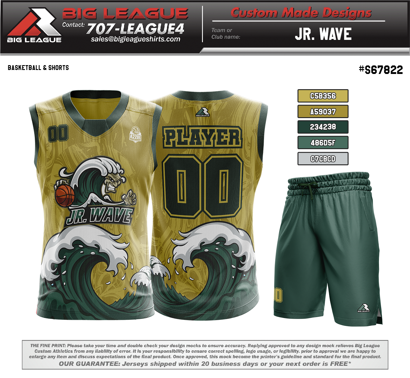 Jersey & Shorts Style 2 / Green