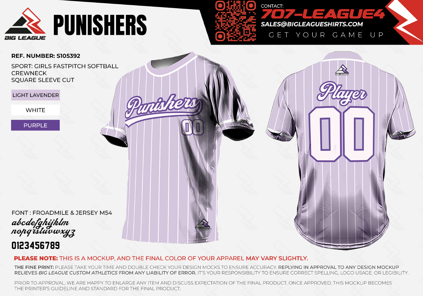 Crew Neck / Light Lavender