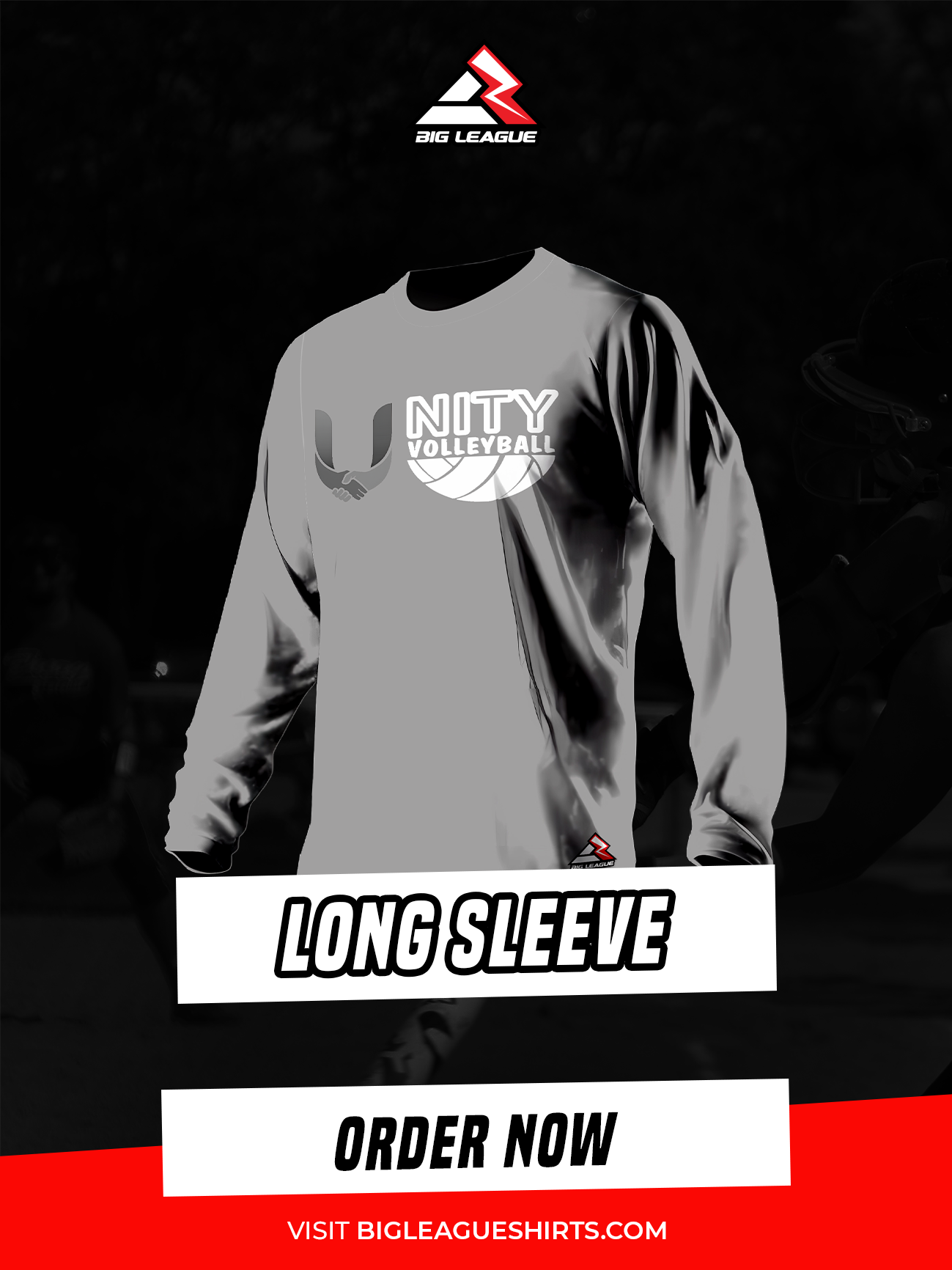 Long Sleeve / Charcoal White