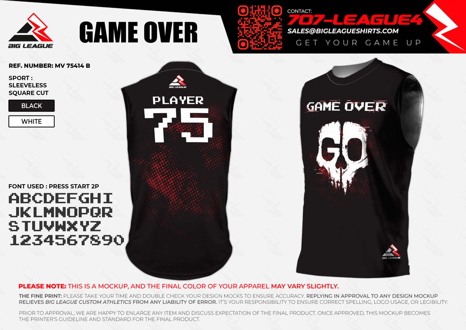 Sleeveless (Square Cut) / Black