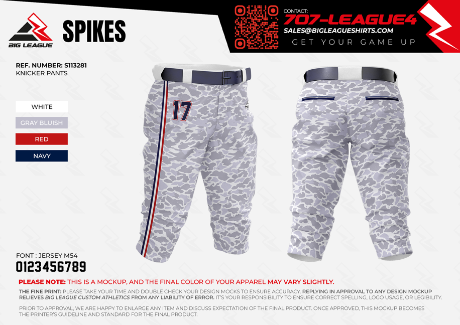Knicker Pants / White/Gray