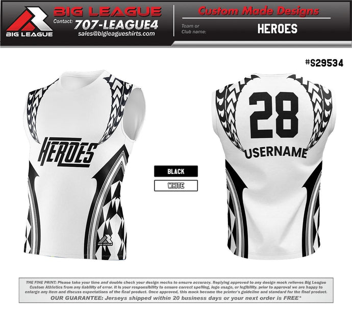 Heroes Team Jersey - White Compression