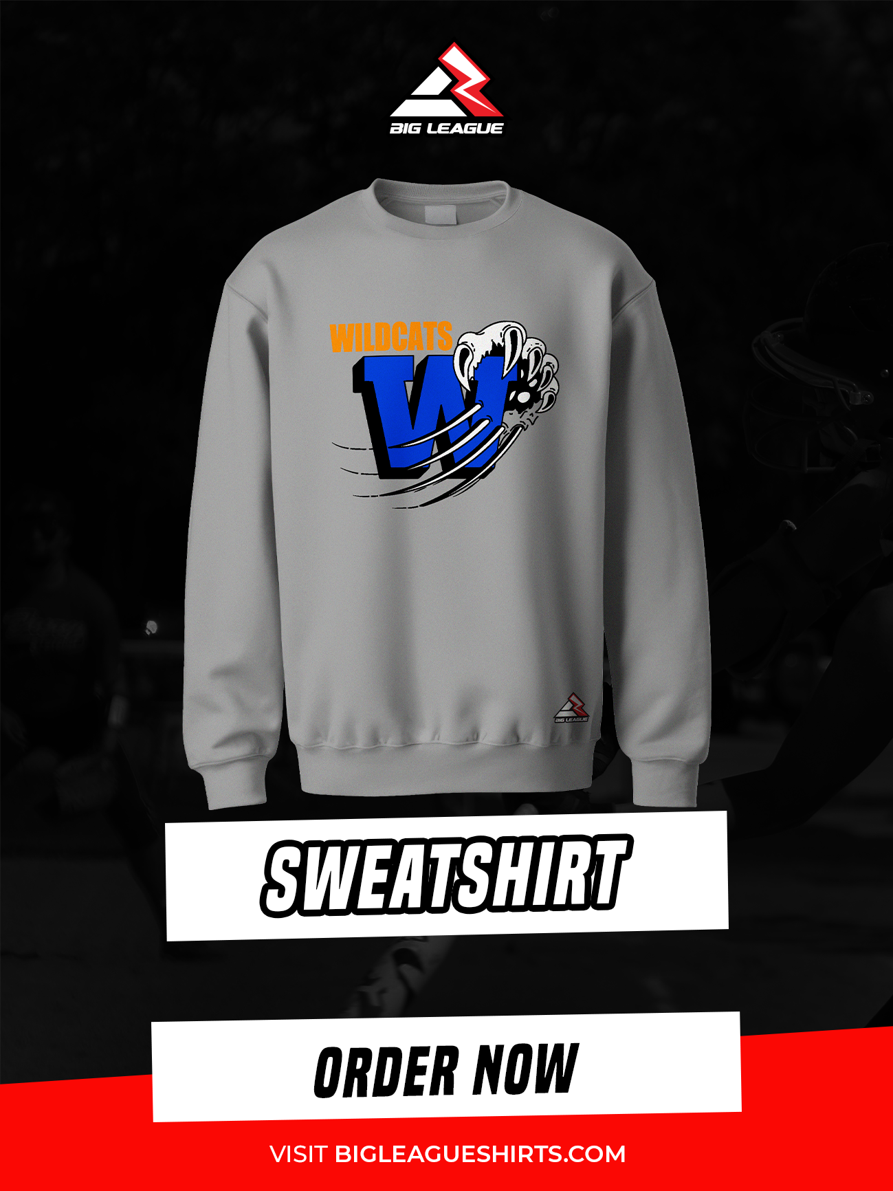 Crew Neck Sweatshirt / Gray