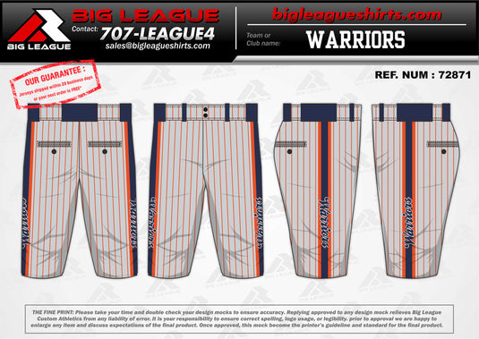 Warriors Baseball Academy Team Store