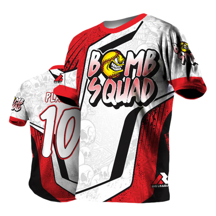 Bomb Squad White/Red - Softball