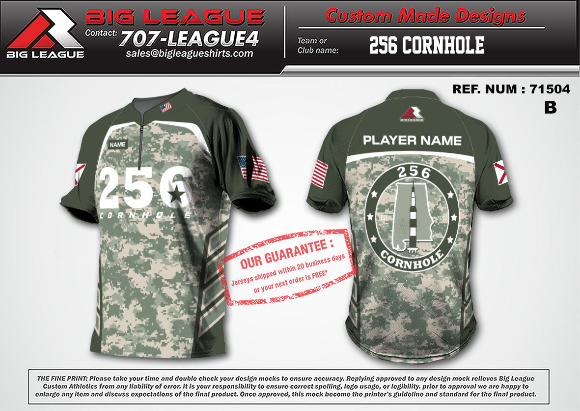 Quarter Zip / Green Digital Camo