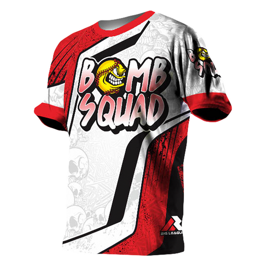 Bomb Squad White/Red - Softball