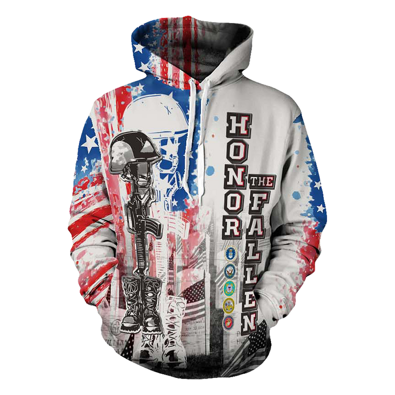 Load image into Gallery viewer, Honor the Fallen USA - Hoodie
