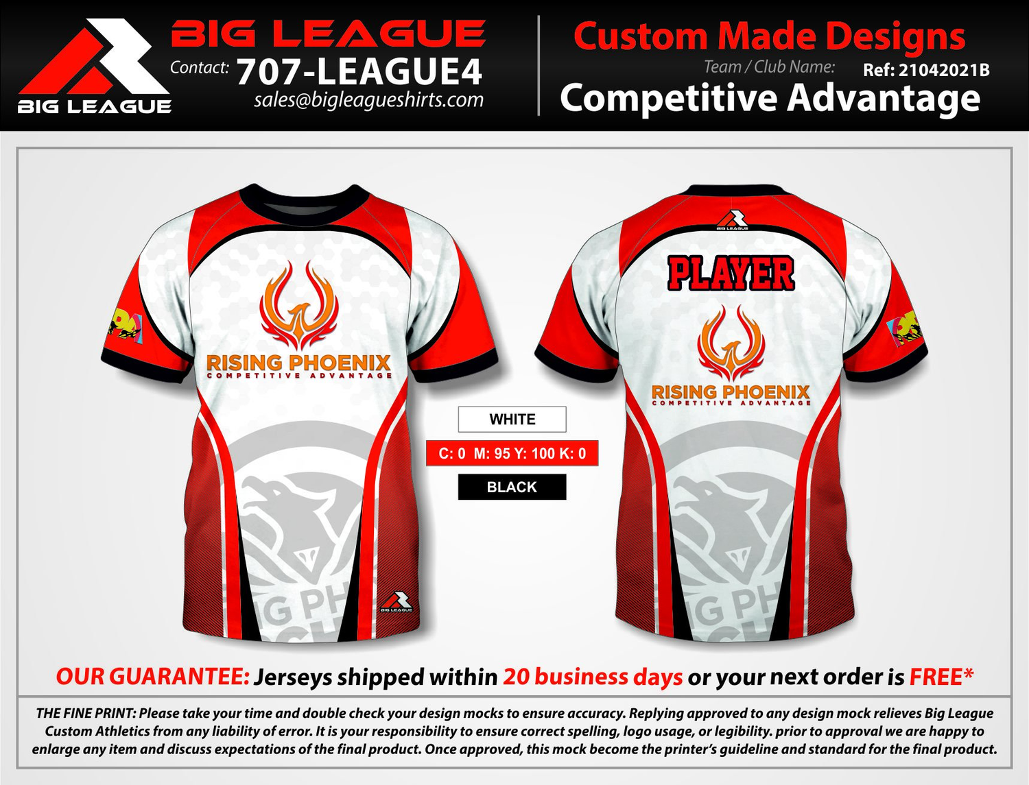 Quarter Zip w/ Mock Collar / Rising Phoenix - Competitive Advantage on back