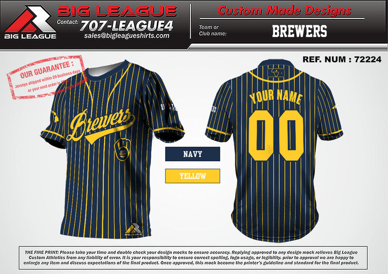 Load image into Gallery viewer, Brewers Pinstripe

