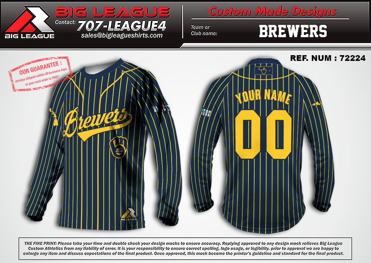 Pinstripe Long Sleeve Jersey