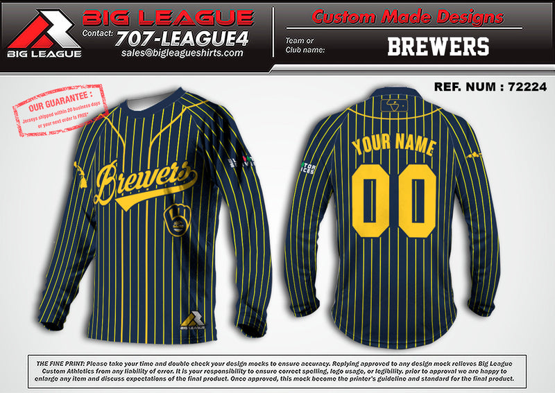 Load image into Gallery viewer, Brewers Pinstripe
