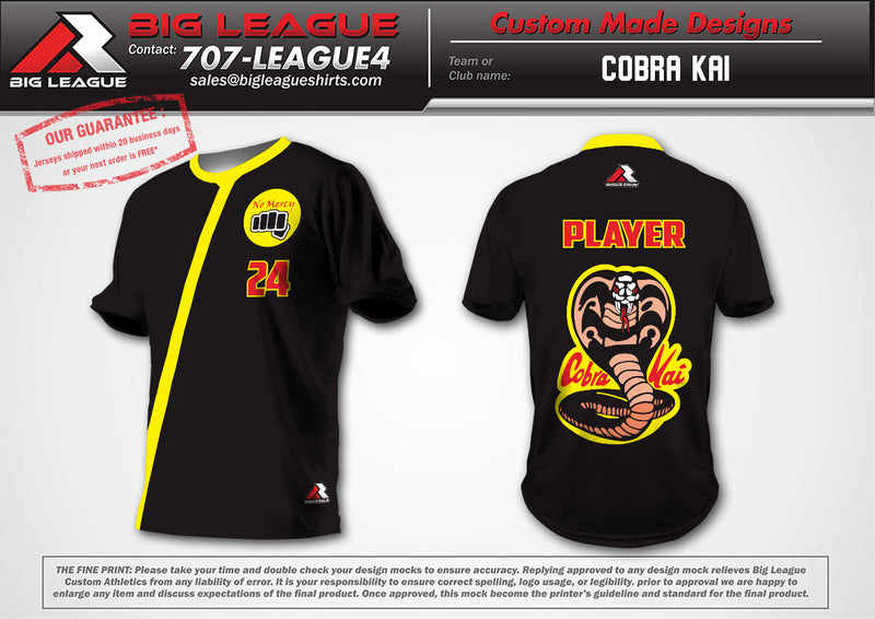 Cobra Kai Recycled Unisex Sports jersey
