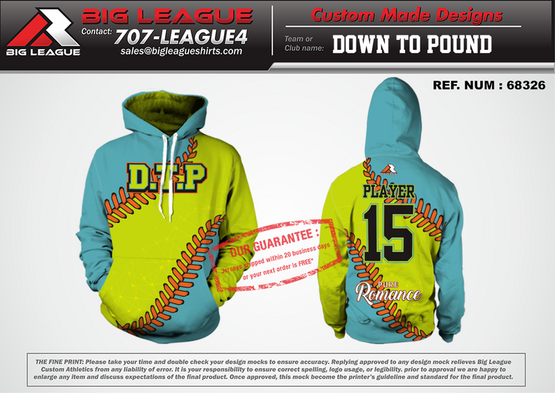 Custom top softball hoodies