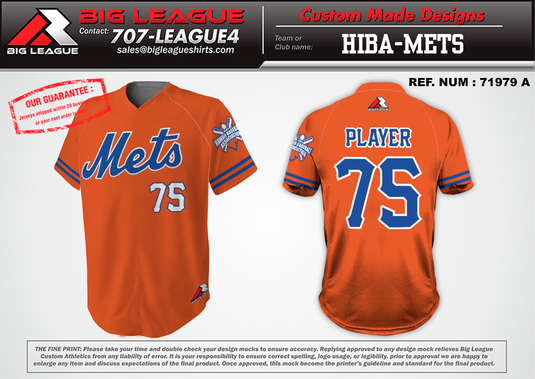 Mets top orange jersey