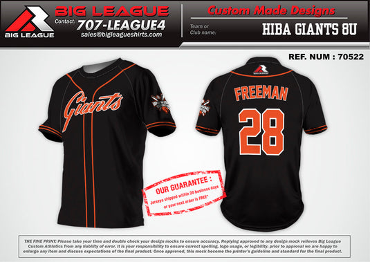 Uniform Sizing - Hawaii Baseball Association - HiBA