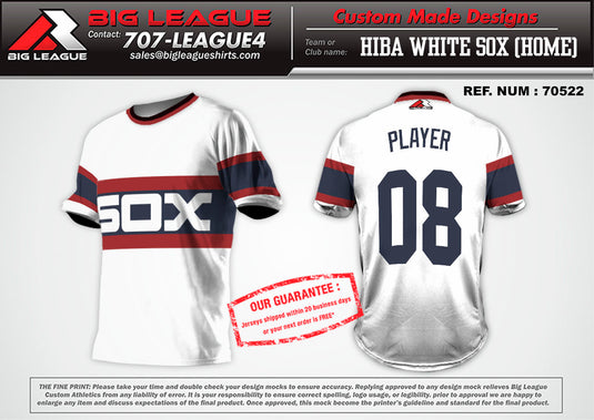 Chicago White Sox Home Custom Name Number Baseball Jersey White