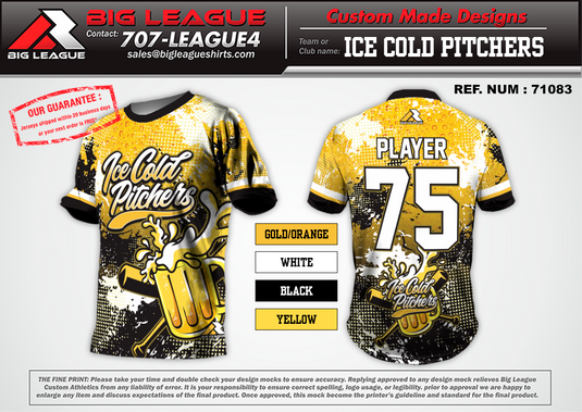 Ice Cold Pitchers - Softball - Buy In