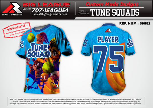Tune Squad Basketball Jersey For Men Custom Basketball Suits