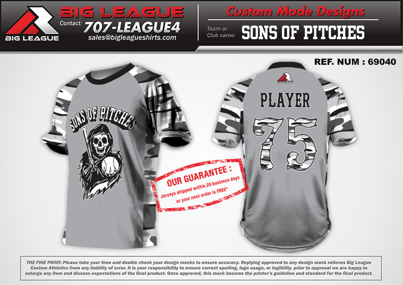 Sons of Pitches Gray - Softball – Big League Shirts