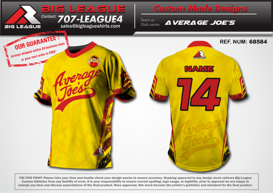 Joes jerseys online