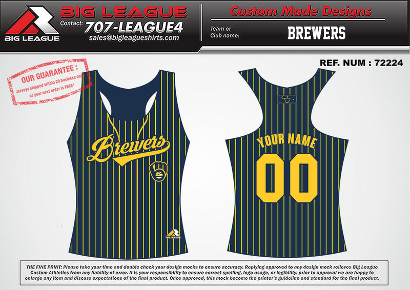 Customize Your White Brewers Jersey