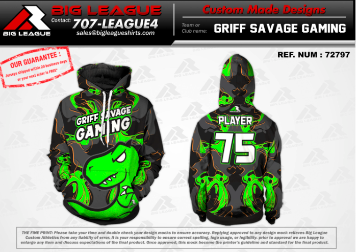 Hoodie Green/Orange / All