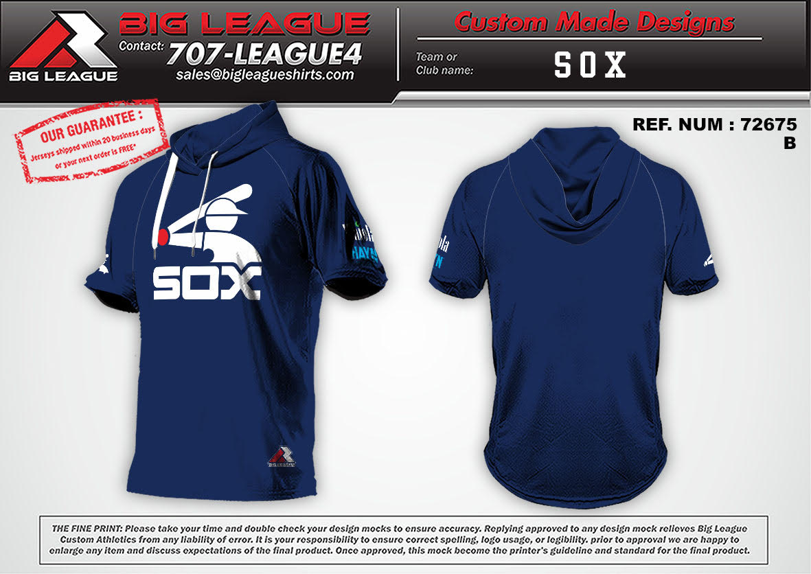 Hooded Short Sleeve / Navy